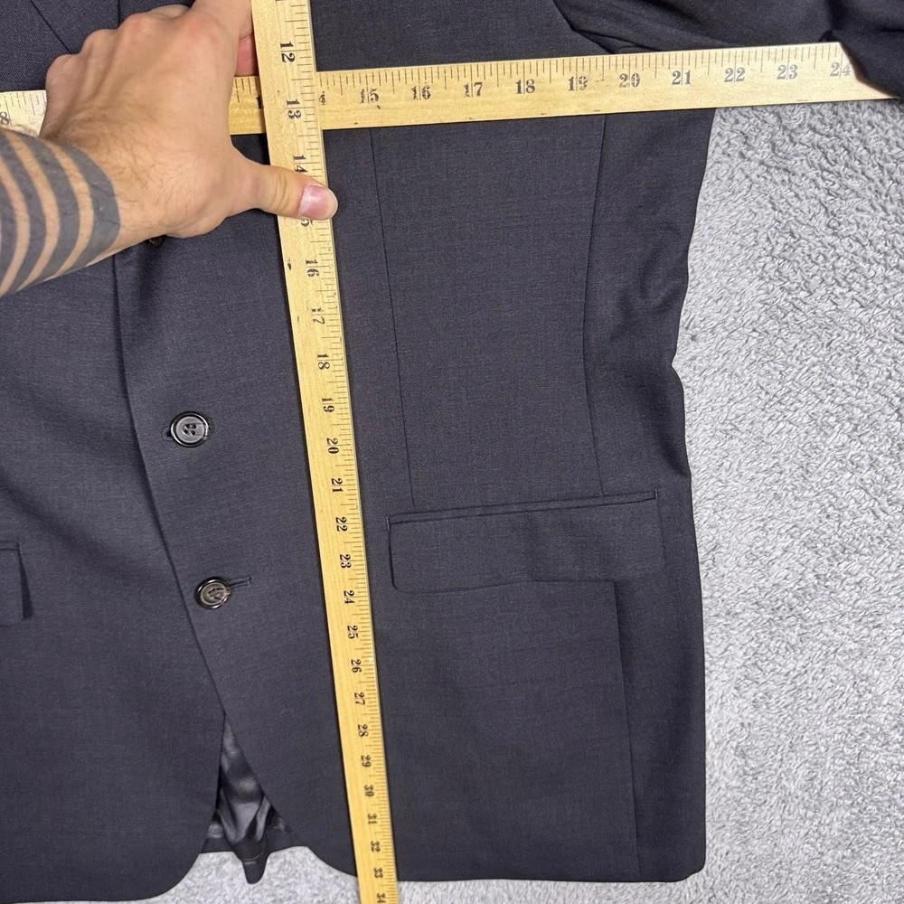 Ralph Lauren Suit Mens 42L 34x31 2 Piece 3 Button Wool Jacket Slacks Set Cuffed